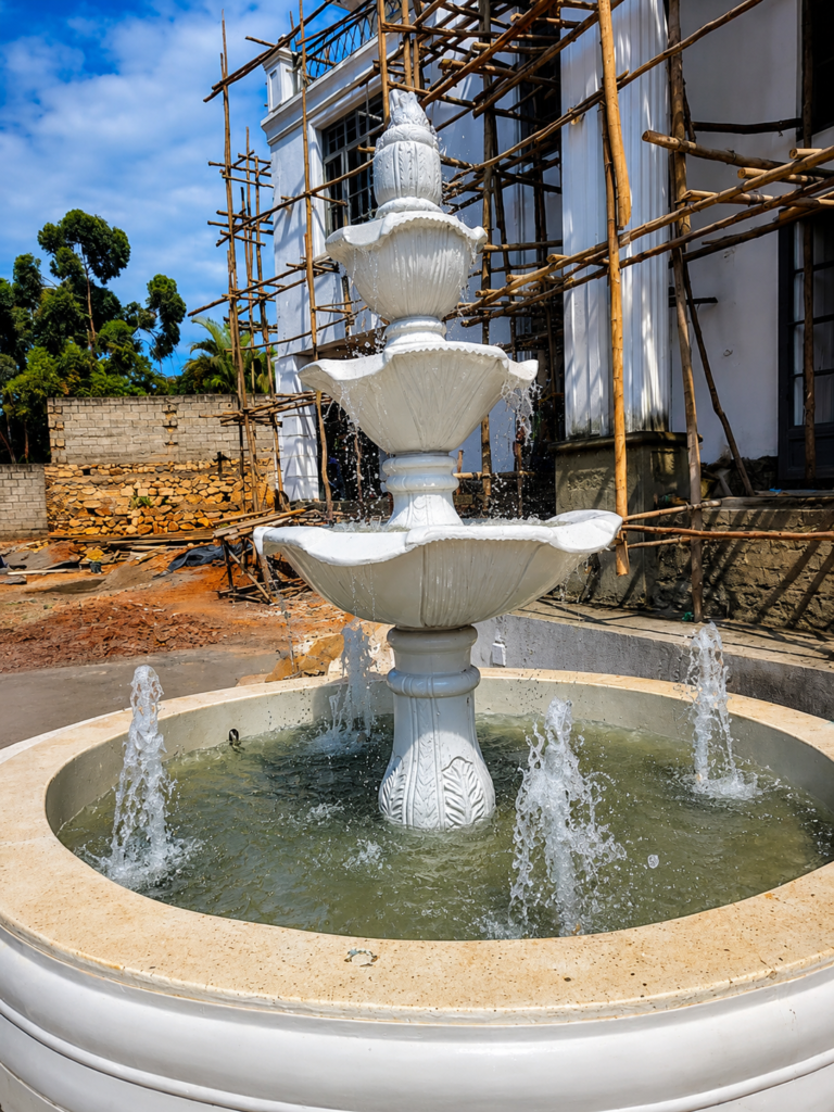 residential water fountain at buddo kampala