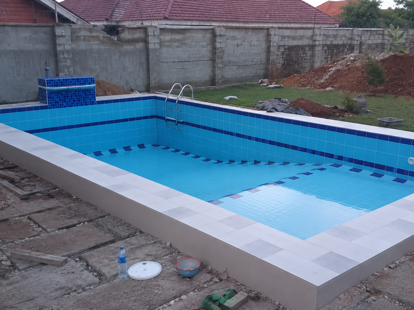 hotel swimming pool at katabi, entebbe